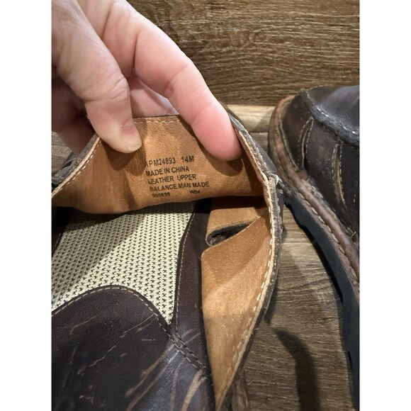 MENS ROCKPORT BRAND - LEATHER SANDALS/SLIDES * SIZE 14 - Picture 5 of 7